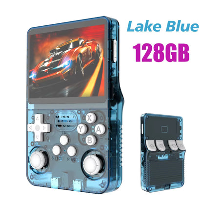 R36S Retro Handheld Video Game Console Linux System 3.5 Inch IPS Screen R35S Pro Portable Pocket Video Player 64GB Games